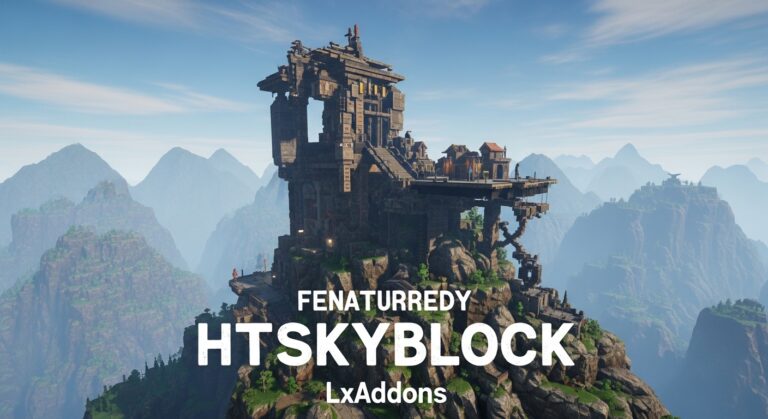 Mod em Destaque: HTSkyblock by LxAddons — o survival em um novo nível