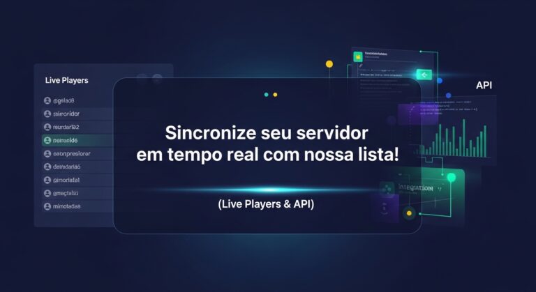 Sincronize seu servidor em tempo real com nossa lista! (Players ao vivo & API)