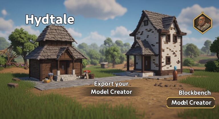 Hytale: Export your in-game creations to Blockbench with Model Creator!
