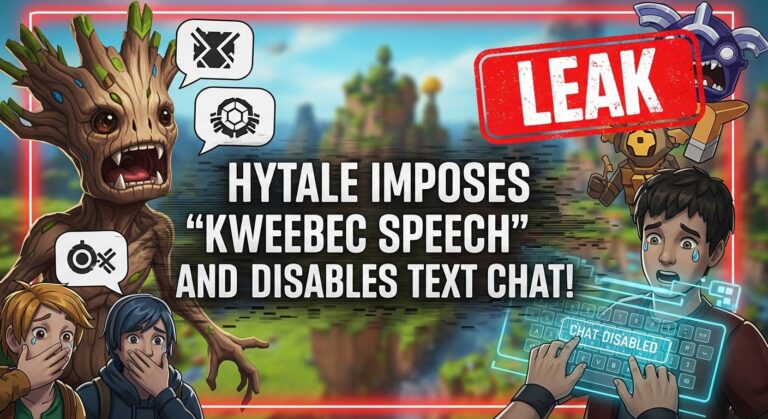 🚨 LEAK: Hytale imposes “Kweebec Speech” and disables text chat on Hytale!